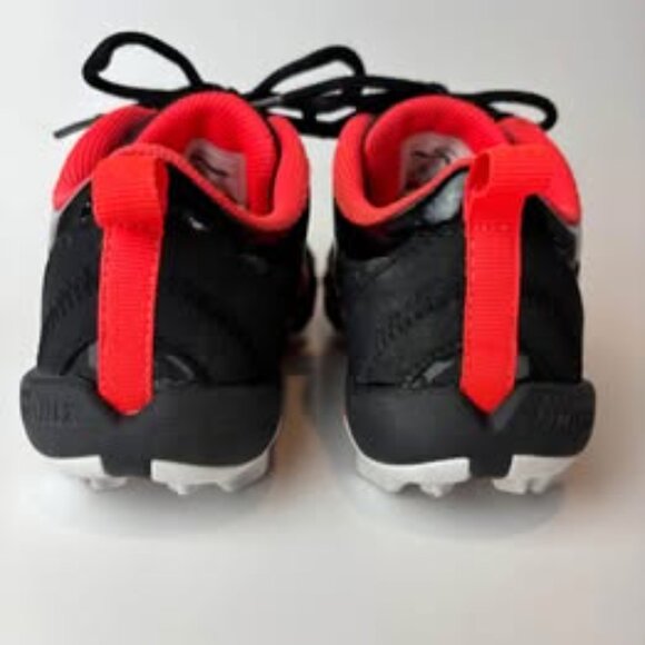 Nike Fastflex Baseball Softball Cleats Youth 13C Black Red Molded AR0996-016 - Picture 4 of 9